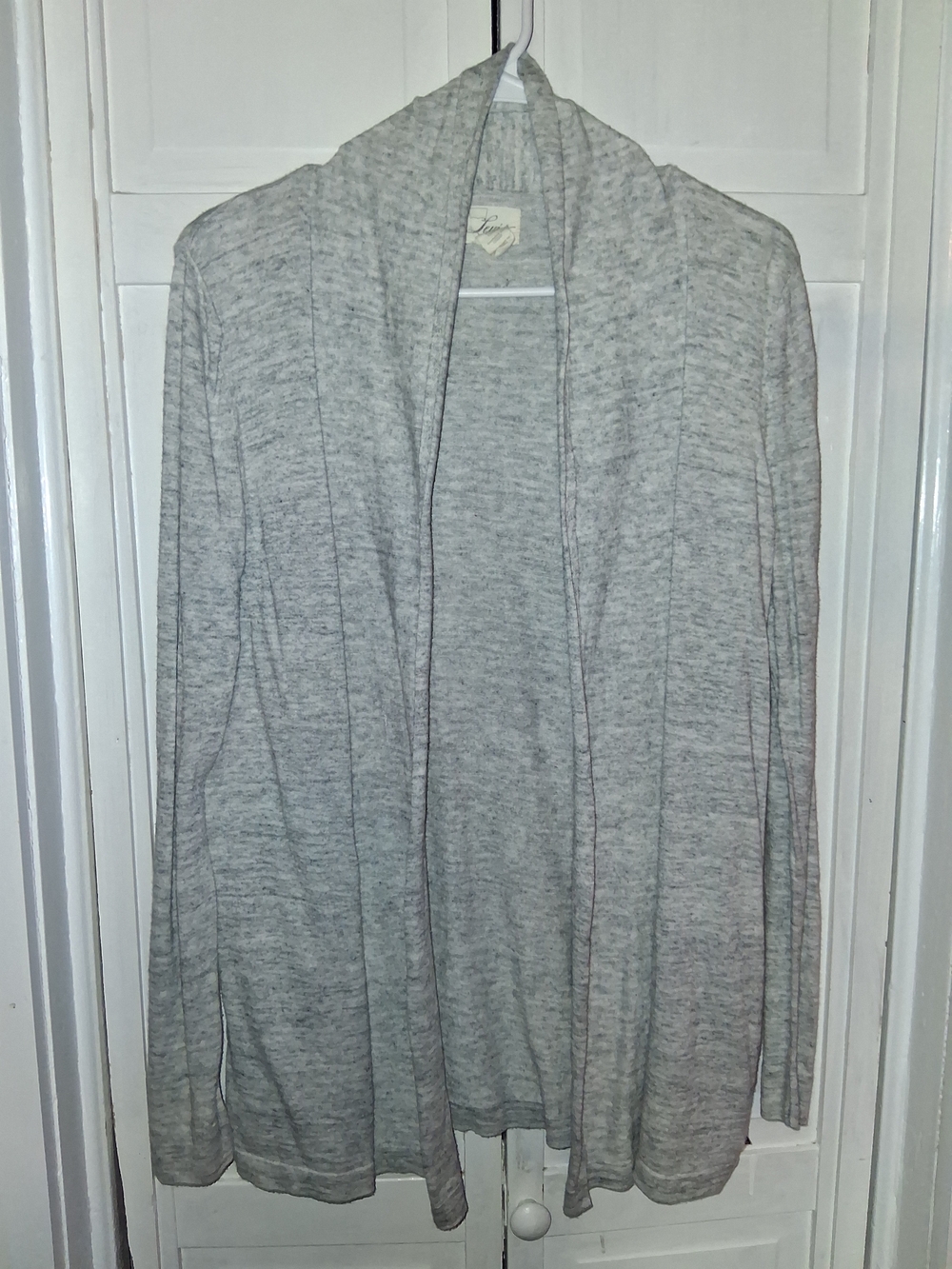 Levi's Light Gray Open-Front Women's Cardigan